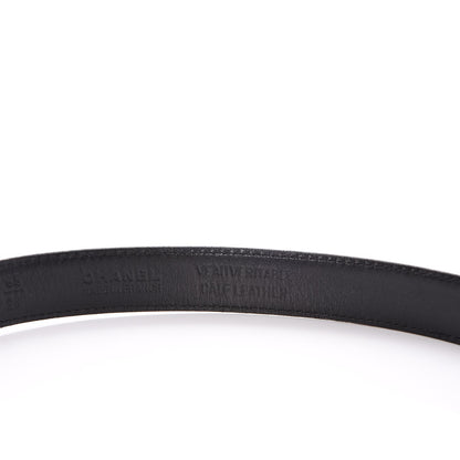 Chanel Lambskin CC Belt 65 26 Black 4 of 6