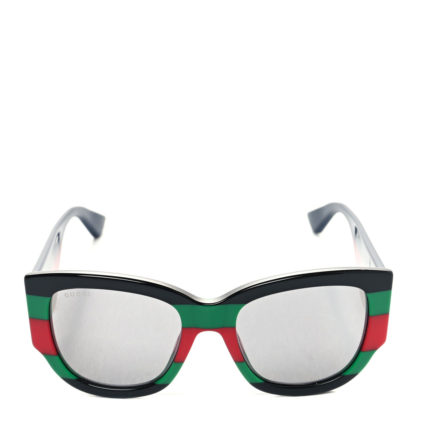 Acetate Web Oversized Frame Rectangle Sunglasses GG0276S Black Multicolor