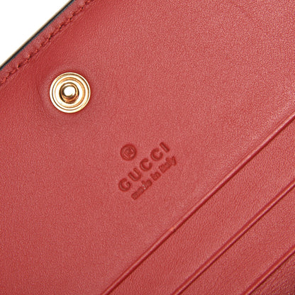 Gucci Soft GG Supreme Monogram Rainbow Embroidered Card Case Wallet 5 of 9