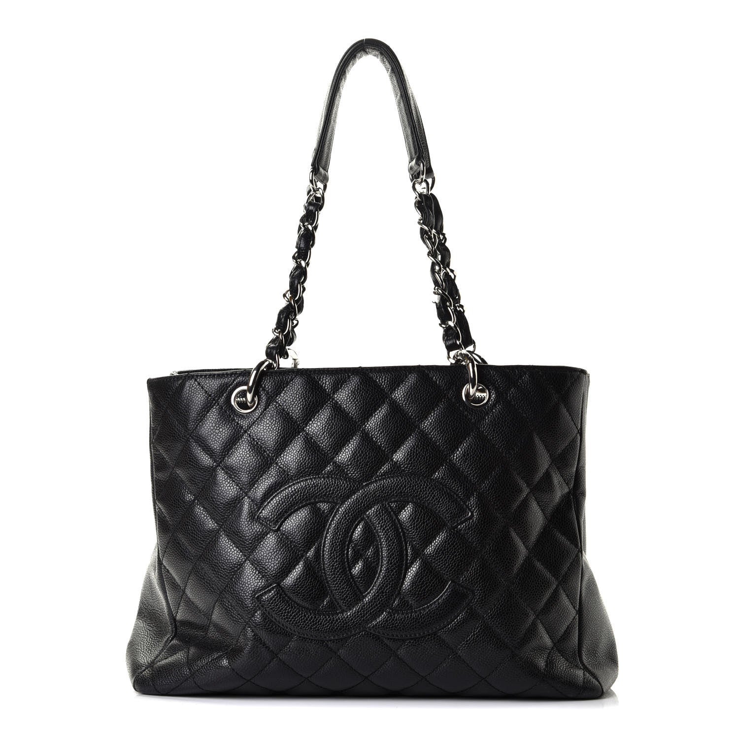 Chanel Caviar Quilted Grand Shopping Tote GST Black 1 of 5