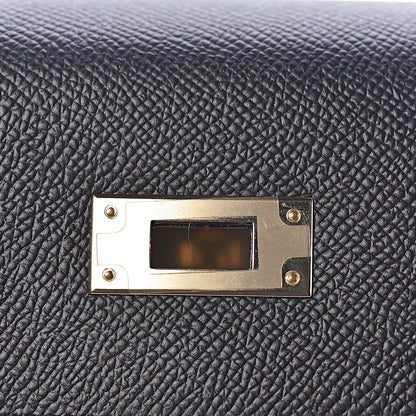 Hermes Epsom Taurillon Clemence Chevre Mysore Horseshoe Kellygraphie Lettre X Kelly Sellier 28 Noir Bleu Indigo Bleu Saphir 14 of 36