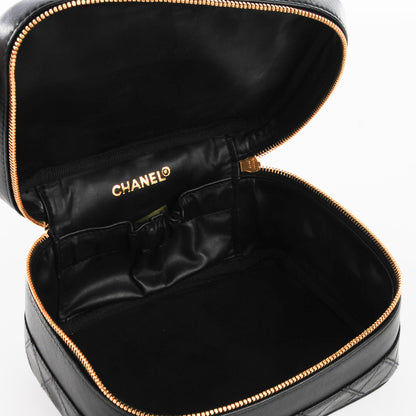 Chanel Calfskin Vanity Cosmetic Case Black 5 of 8