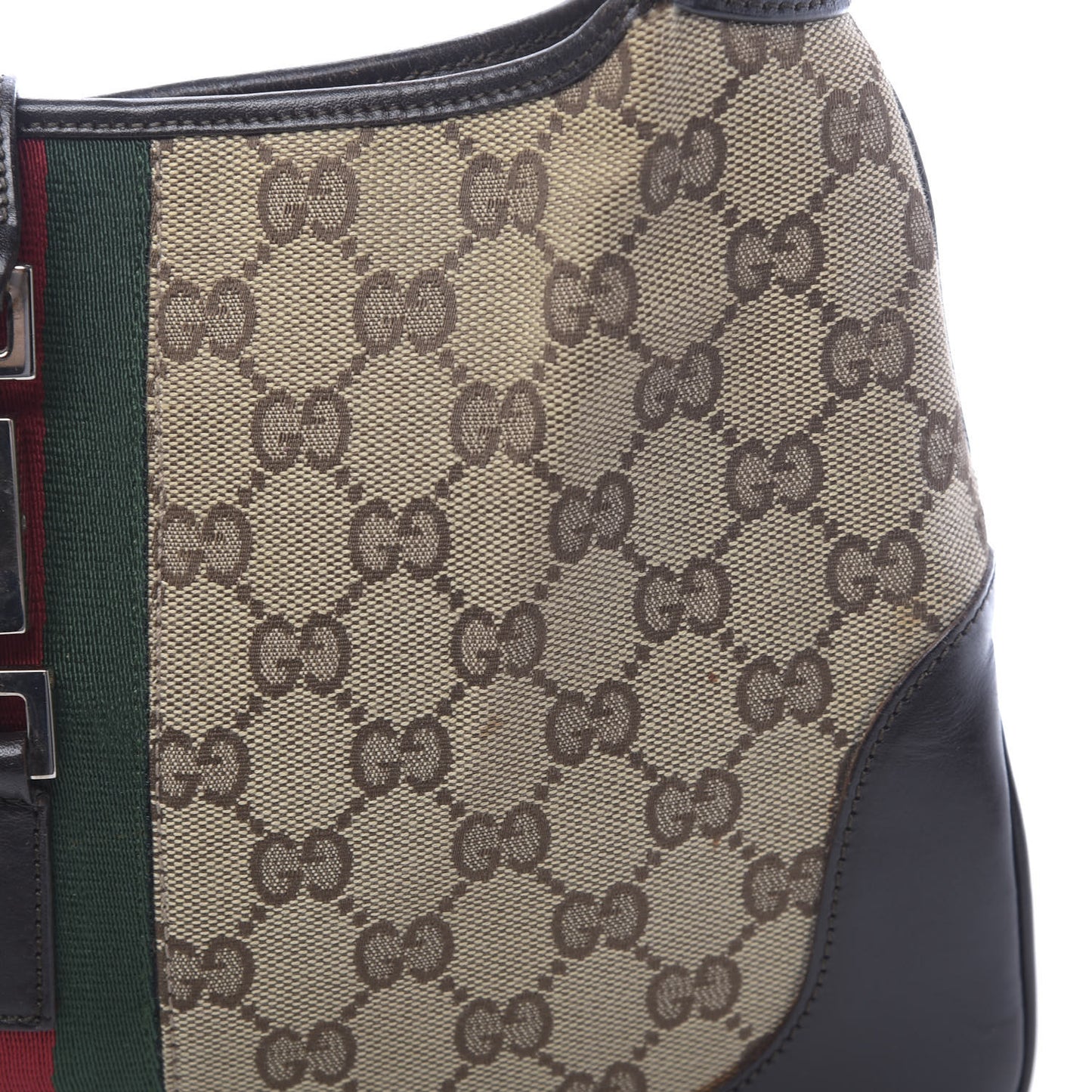 Monogram Web Jackie O Hobo Dark Brown