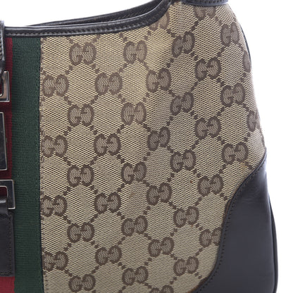 Gucci Monogram Web Jackie O Hobo Dark Brown 10 of 11