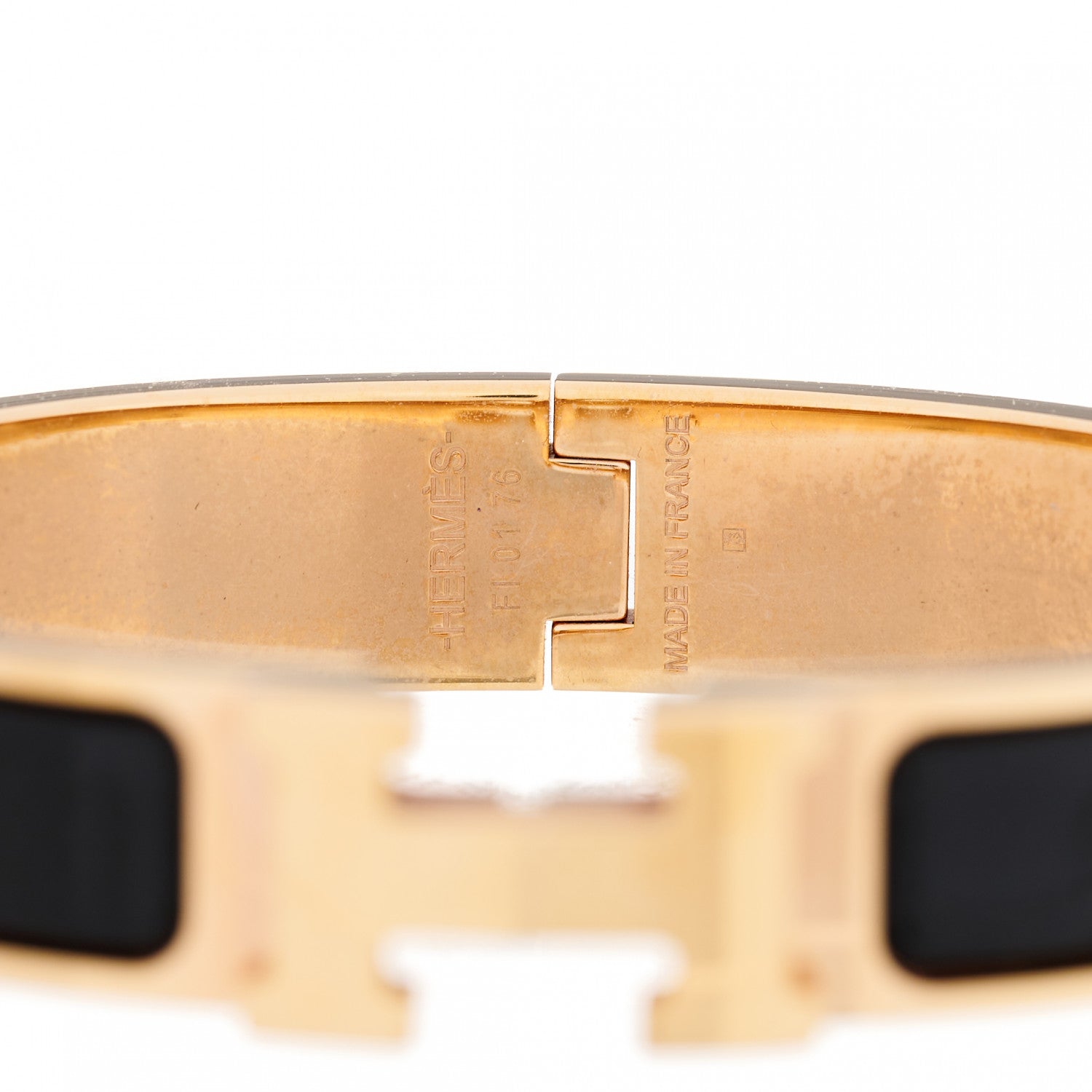 Hermes Enamel Narrow Clic Clac H Bracelet PM Black 3 of 4