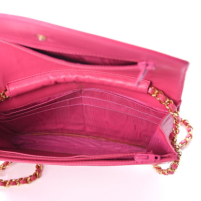 Chanel Caviar Timeless CC Wallet On Chain WOC Pink 4 of 9