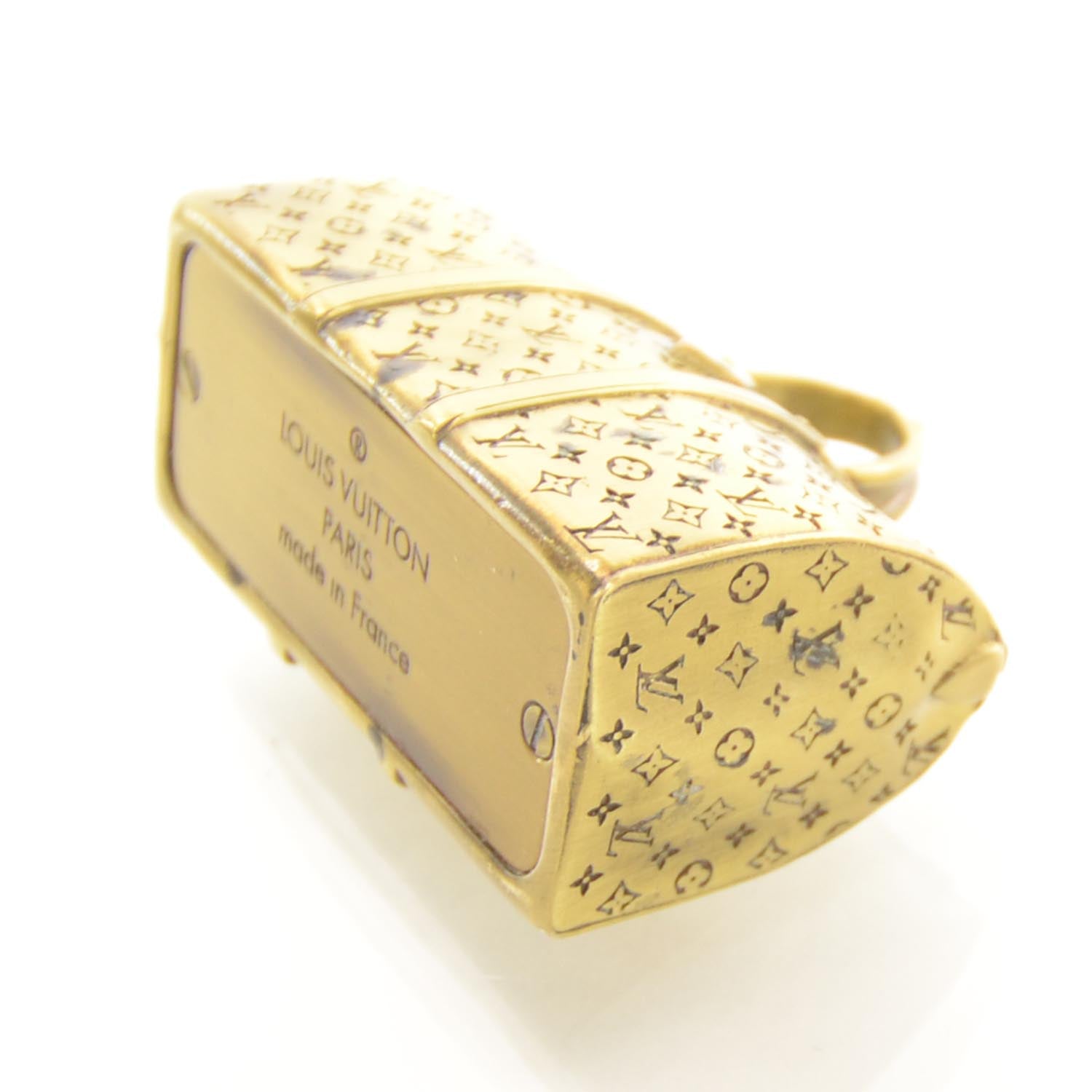 Louis Vuitton Antique Brass Keepall Paperweight 4 of 5