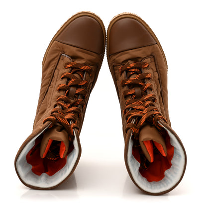 Hermes Calfskin Parachute Fresh Ankle Boots 38 Brun Amourette 2 of 12