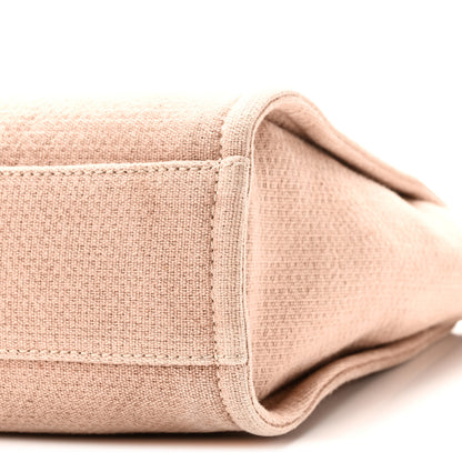 Chanel Mixed Fibers Calfskin Mini Deauville Tote Beige 10 of 10
