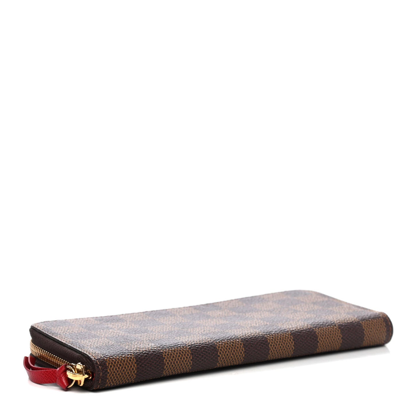 Damier Ebene Clemence Wallet Cherry