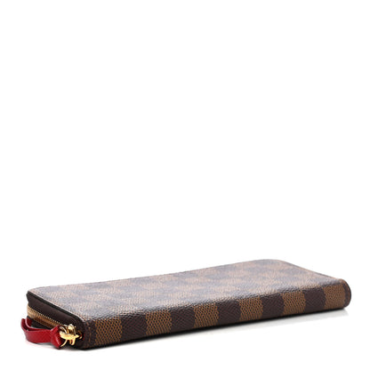 Louis Vuitton Damier Ebene Clemence Wallet Cherry 3 of 4