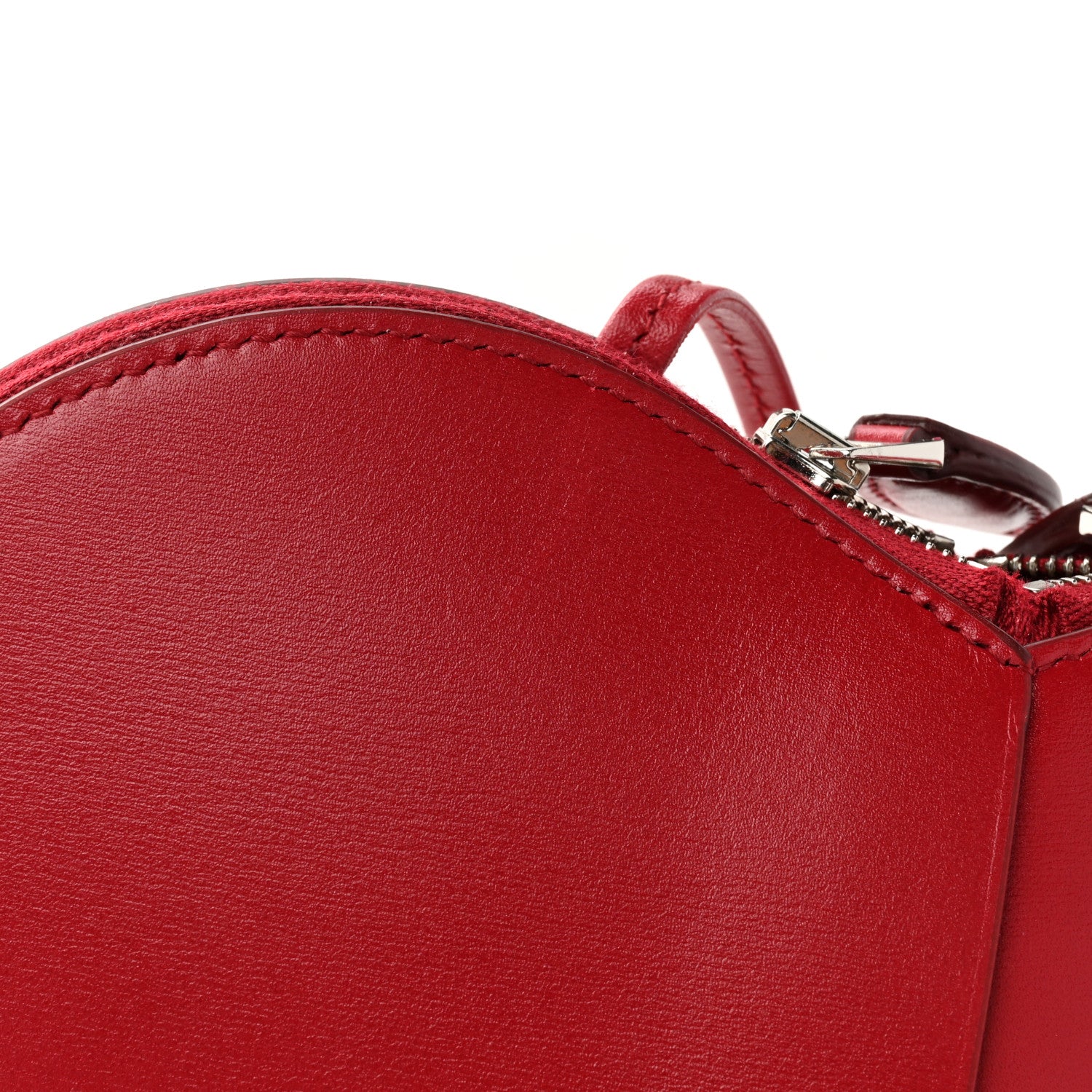 Alaia Lux Calfskin Le Coeur Bag Lacquer Red 10 of 10
