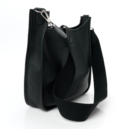 Hermes Taurillon Clemence Evelyne PM Black 3 of 10