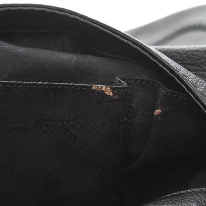 Gucci Pebbled Calfskin Medium New Jackie Shoulder Bag Black 9 of 11