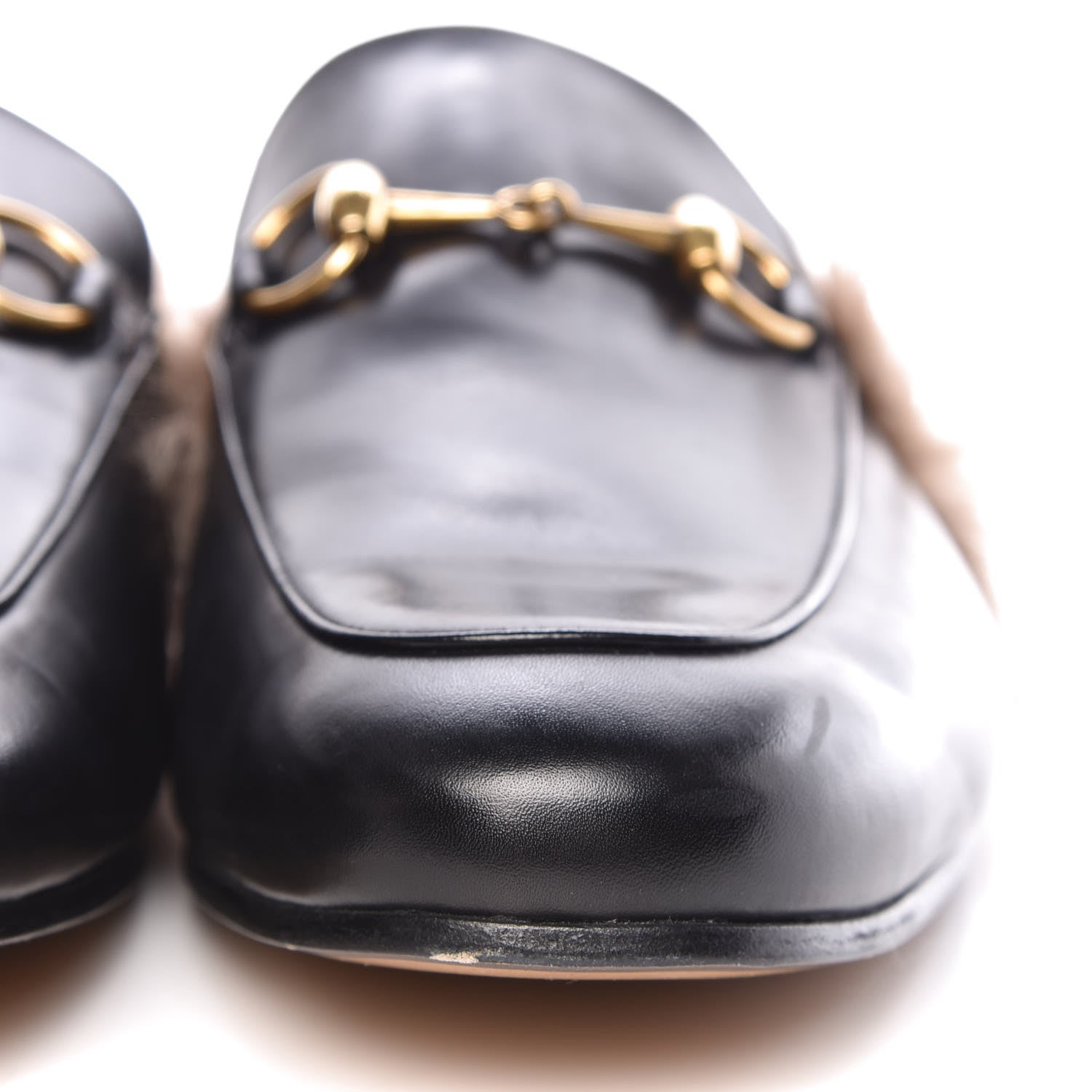 Gucci Calfskin Fur Mens Princetown Slippers 10 Black 11 of 15