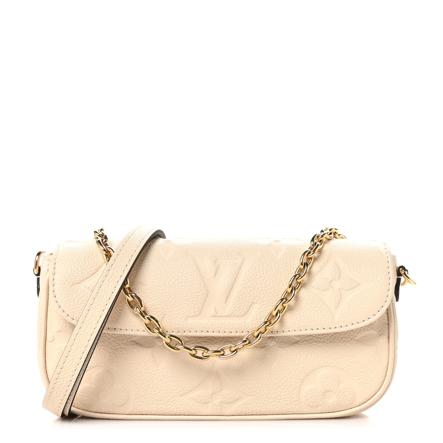 Empreinte Monogram Giant Ivy Wallet On Chain Cream