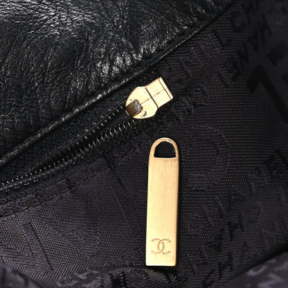 Chanel Lambskin Small Olsen Shoulder Bag Black Beige 13 of 15