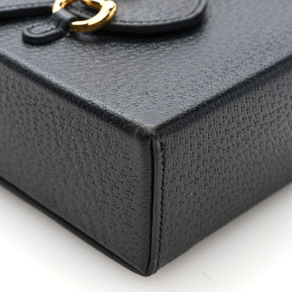 Gucci Dollar Calfskin Vertical Horsebit 1955 Crossbody Bag Black 8 of 10