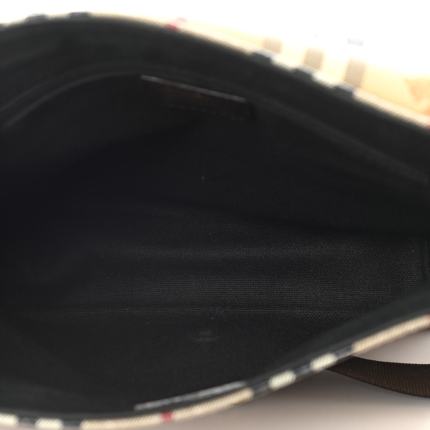 Burberry Haymarket Check Crossbody Messenger Bag Brown 7 of 16