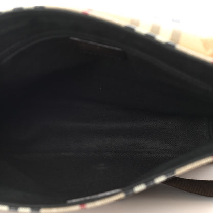 Burberry Haymarket Check Crossbody Messenger Bag Brown 7 of 16