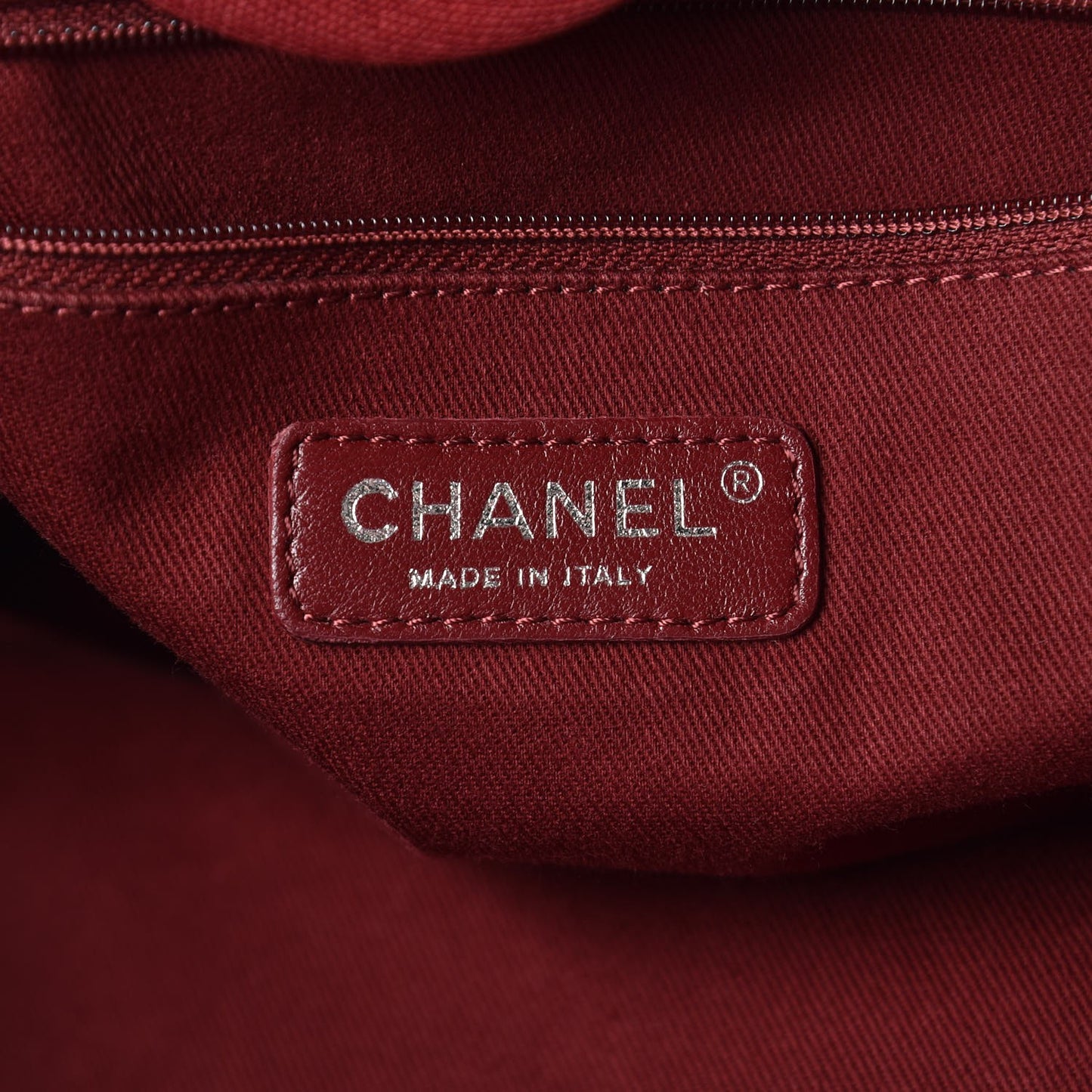 Canvas Large Deauville Tote Red