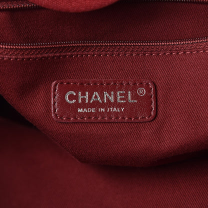 Chanel Canvas Large Deauville Tote Red 6 of 14