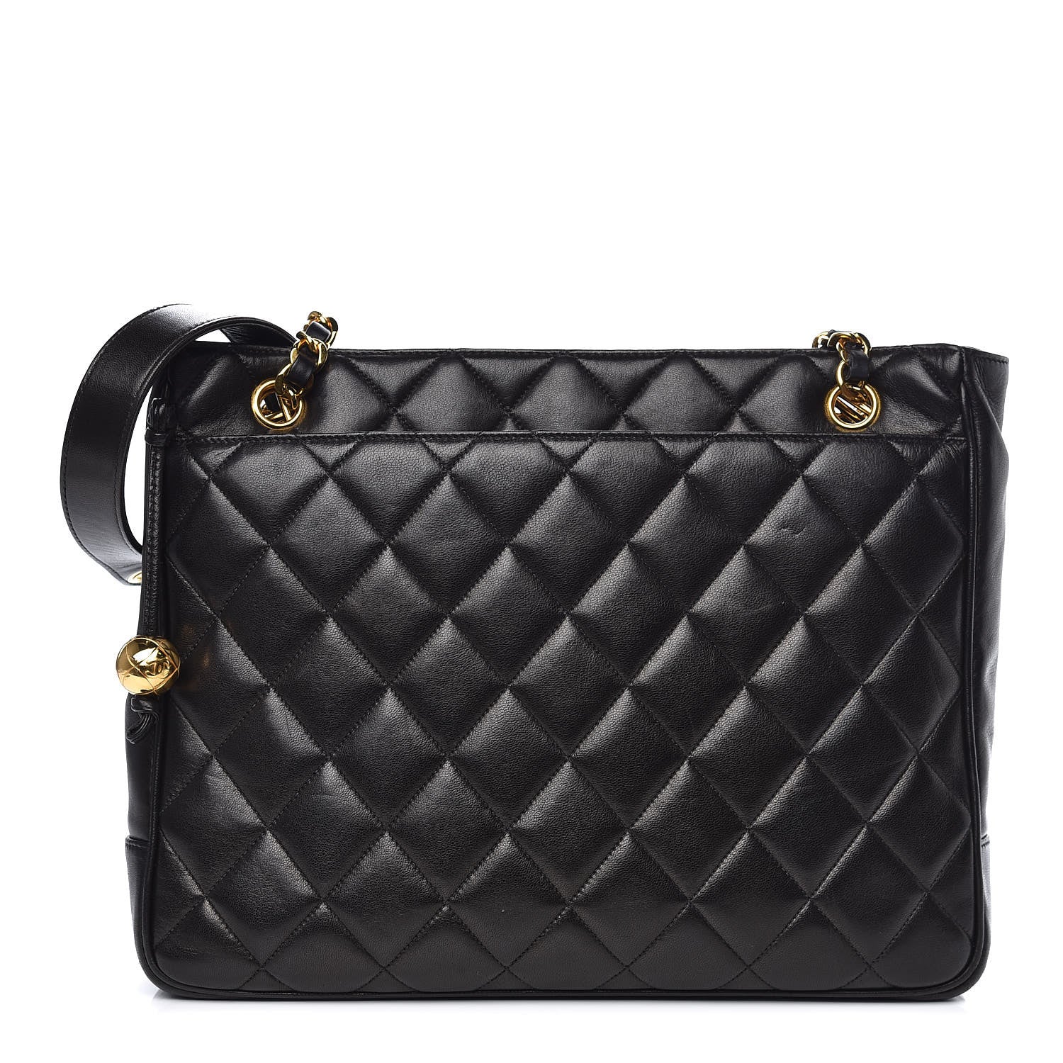 Chanel Lambskin Quilted Shoulder Bag Black 1 of 12