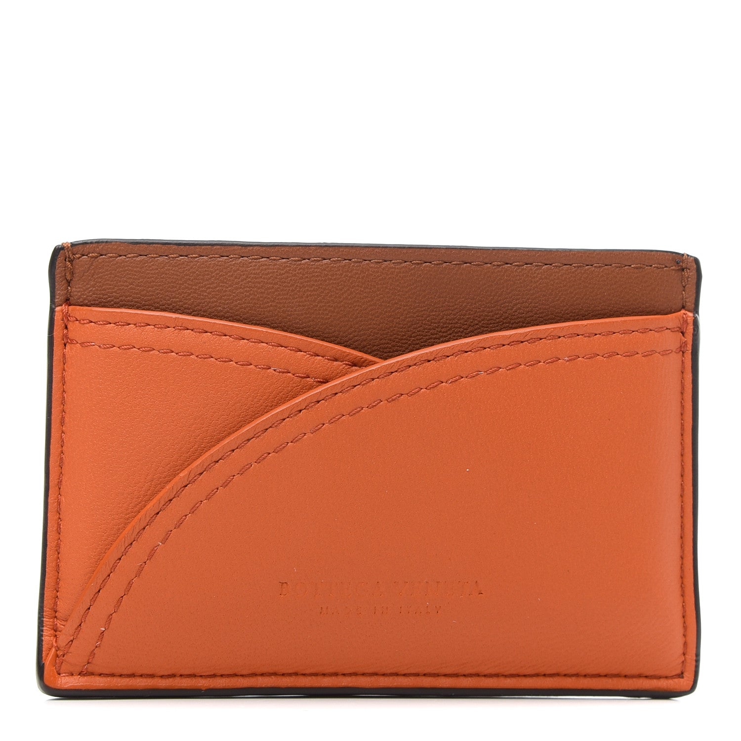 Bottega Veneta Nappa Card Holder Orange 1 of 8