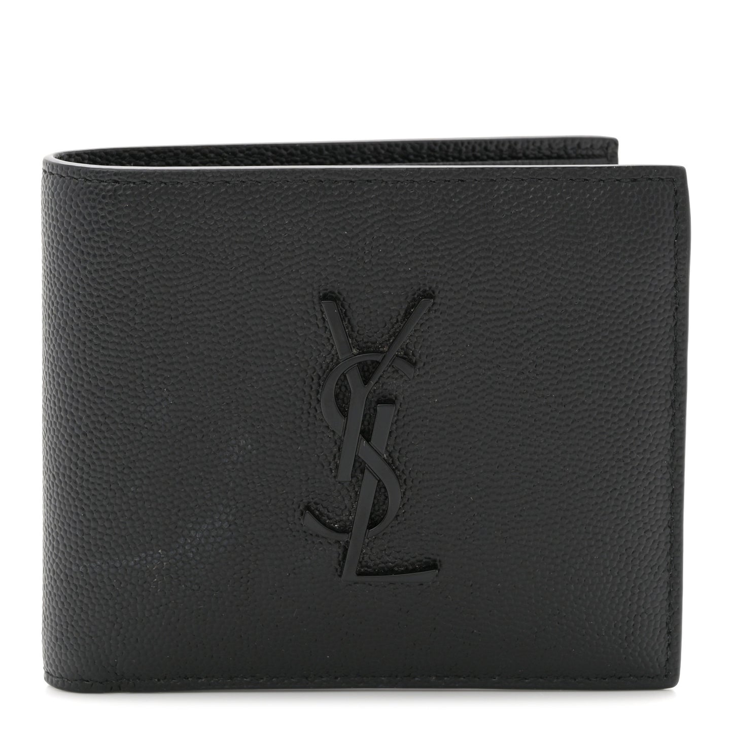 Grain De Poudre Monogram Monochrome Bifold Wallet Black
