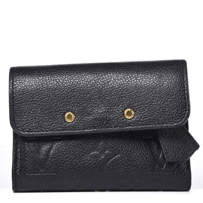 Louis Vuitton Empreinte Pont-Neuf Compact Wallet Black 1 of 8