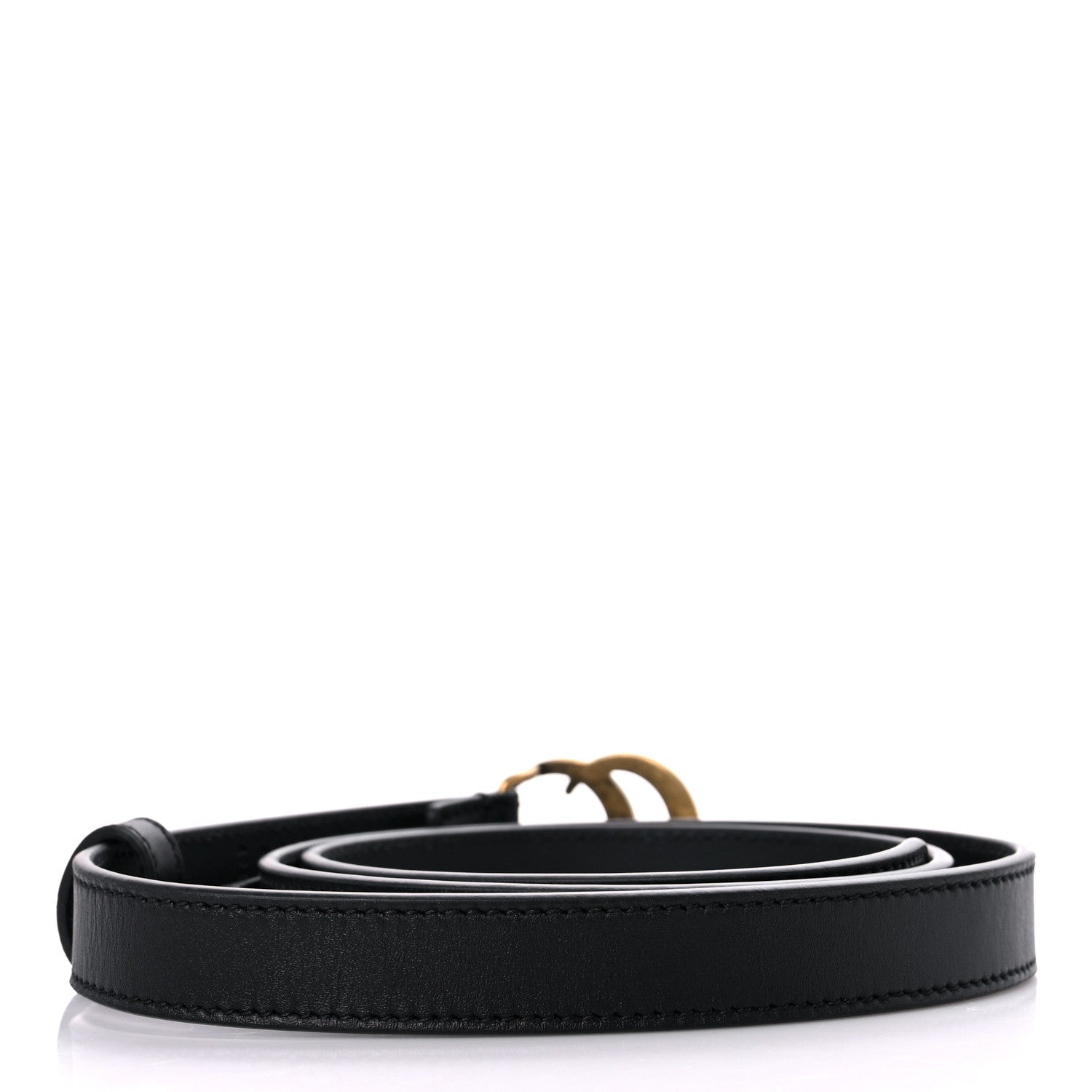 Gucci Calfskin Double G 20mm Belt 85 34 Black 2 of 5