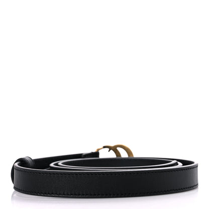 Gucci Calfskin Double G 20mm Belt 85 34 Black 2 of 5
