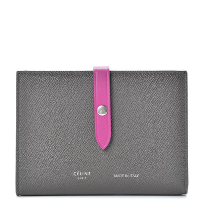 Celine Grained Calfskin Medium Multifunction Strap Wallet Grey 1 of 8