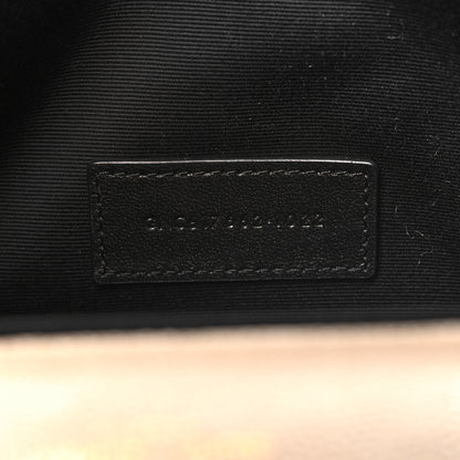 Saint Laurent Grain De Poudre Matelasse Chevron Monogram Envelope Clutch Dark Beige 7 of 10