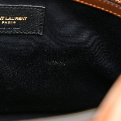 Saint Laurent Calfskin Small Manhattan Shopper Tote Brick Ebony Dark 9 of 11