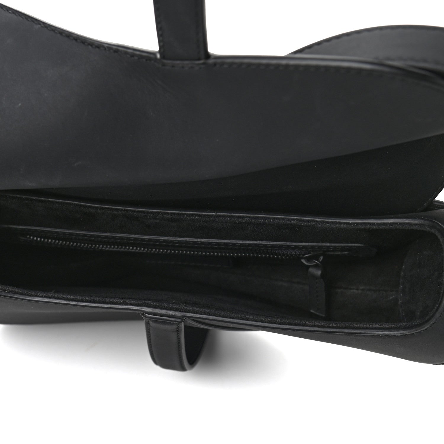 Christian Dior Ultra Matte Calfskin Saddle Bag Black 5 of 9