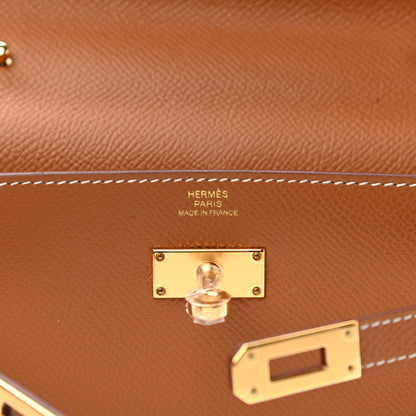 Hermes Epsom Kelly Wallet To Go Gold 6 of 6