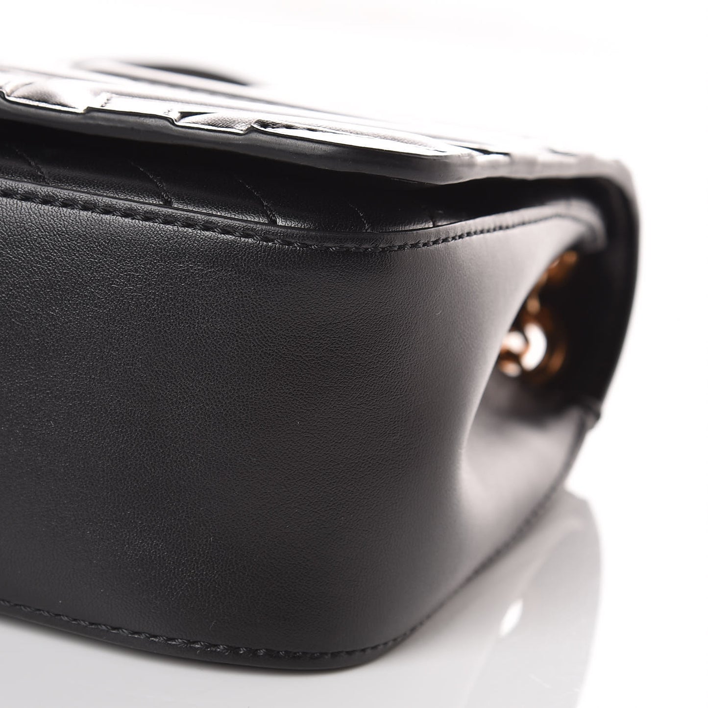 Alter Nappa Star Medium Flap Shoulder Bag Black