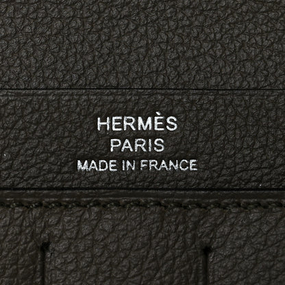 Hermes Evercolor Citizen Twill Long Wallet Vert De Gris 6 of 7