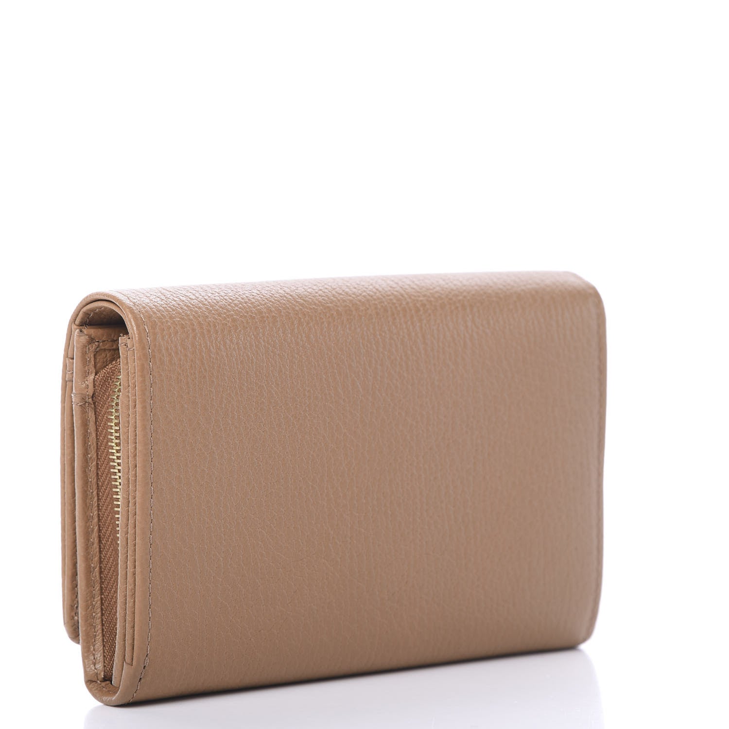 Mulberry Glossy Goatskin French Purse Wallet Beige 2 of 6
