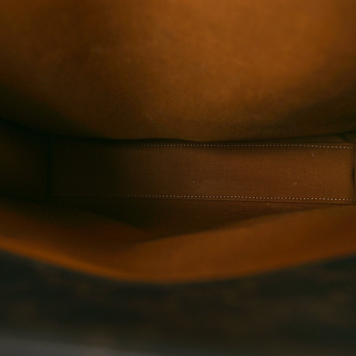 Triomphe Canvas Calfskin Small Vertical Cabas Tan