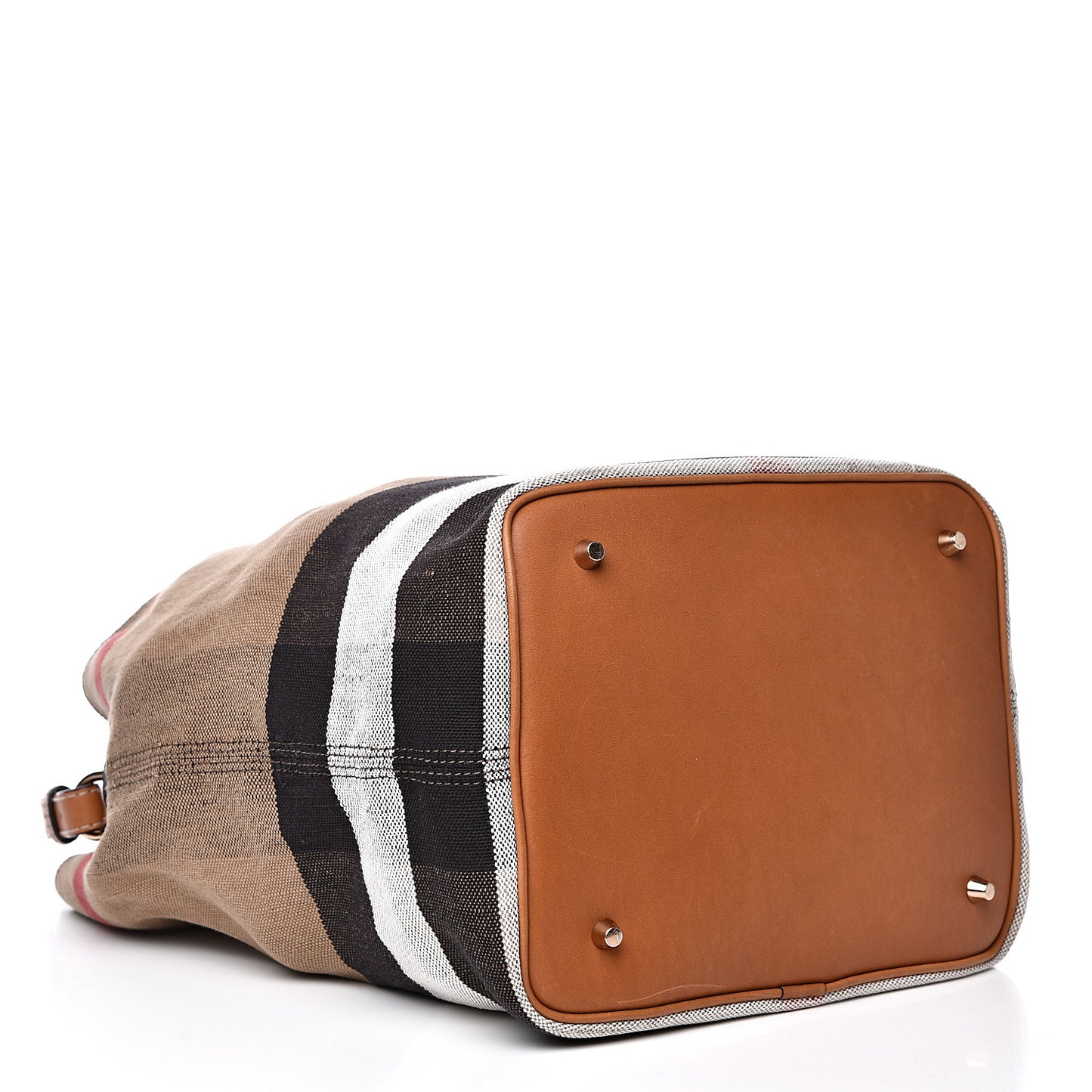 Canvas Mega Check Medium Ashby Hobo Saddle Brown