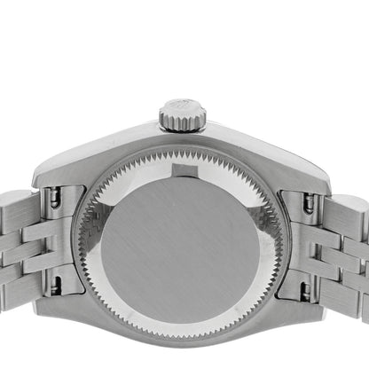 Rolex Stainless Steel 18K White Gold Diamond 26mm Oyster Perpetual Datejust Watch Silver 179174 4 of 5