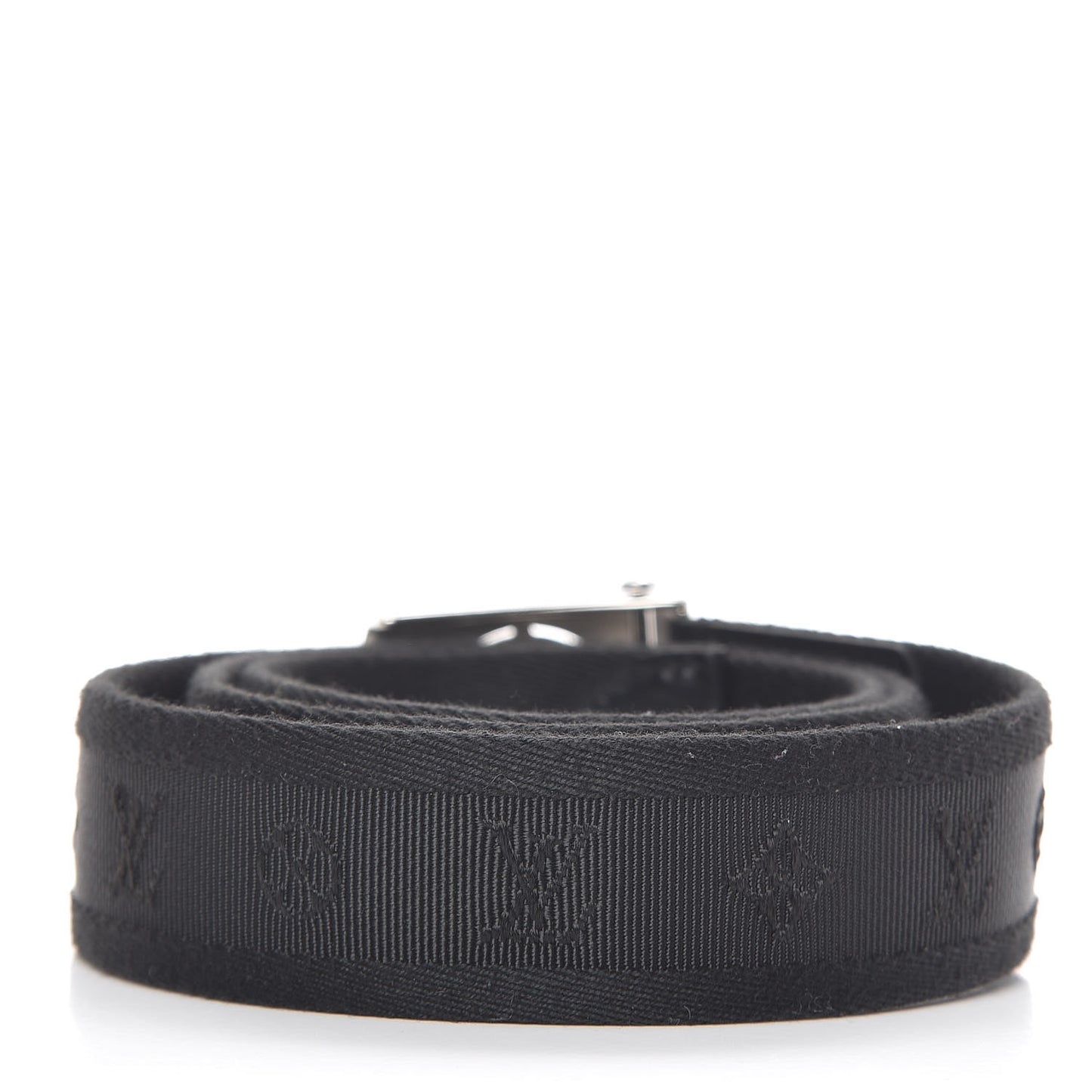 Canvas Monogram LV Cut Belt 90 36 Black