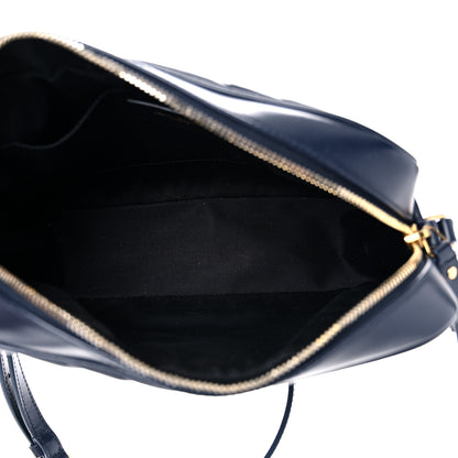 Saint Laurent Calfskin Matelasse Monogram Lou Camera Bag Deep Marine 5 of 12