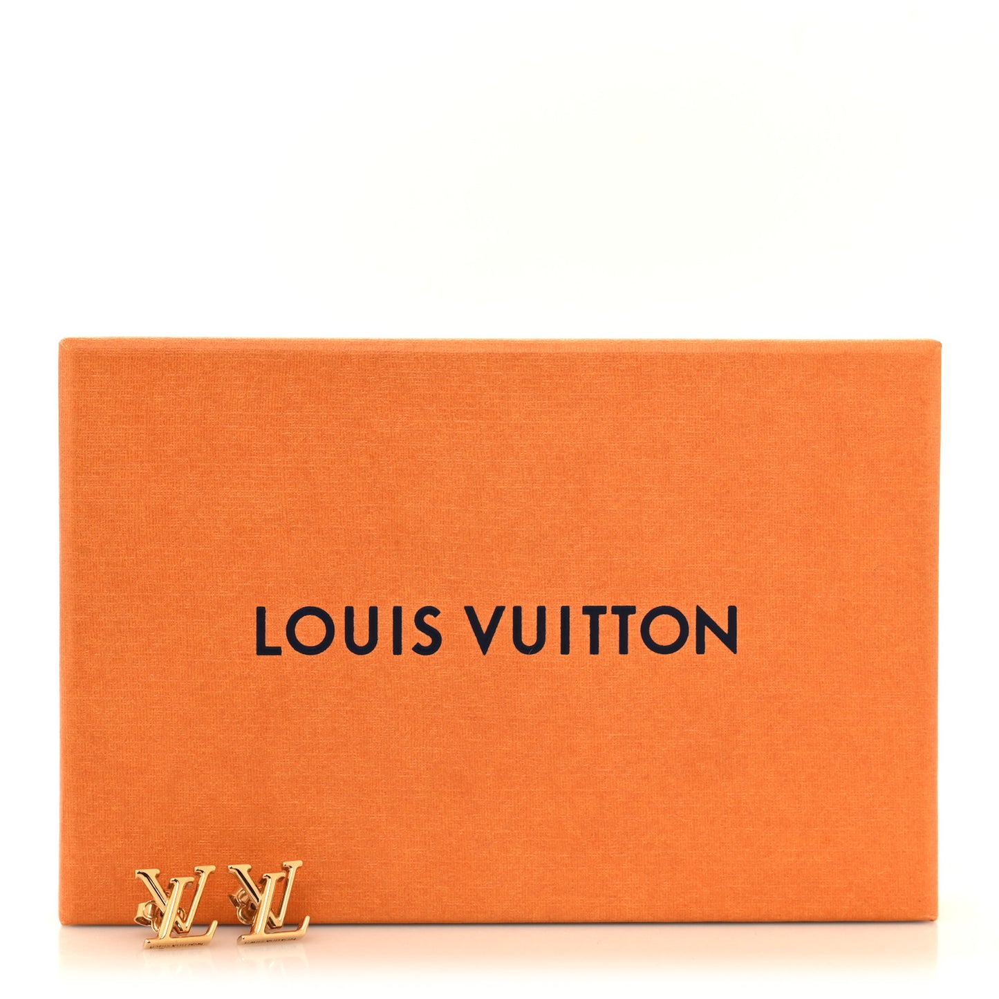 LOUIS VUITTON Metal LV Iconic Earrings Gold