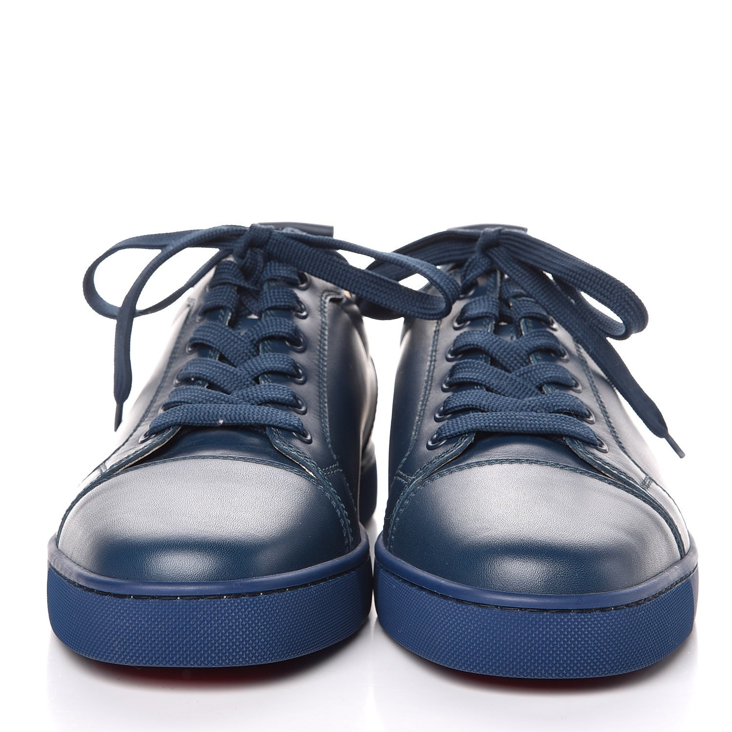 Christian Louboutin Mens Calfskin Louis Flat Sneakers 43.5 Blue 2 of 8