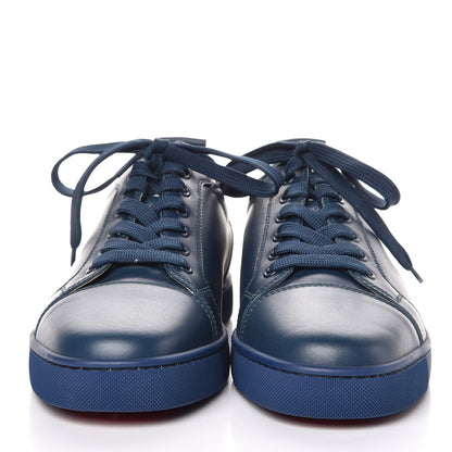 Christian Louboutin Mens Calfskin Louis Flat Sneakers 43.5 Blue 2 of 8