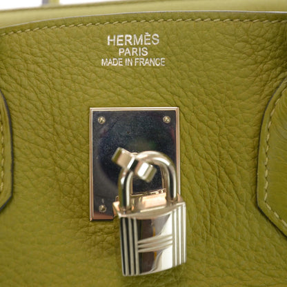 Hermes Taurillon Clemence BIRKIN 35 Vert Chartreuse 7 of 9