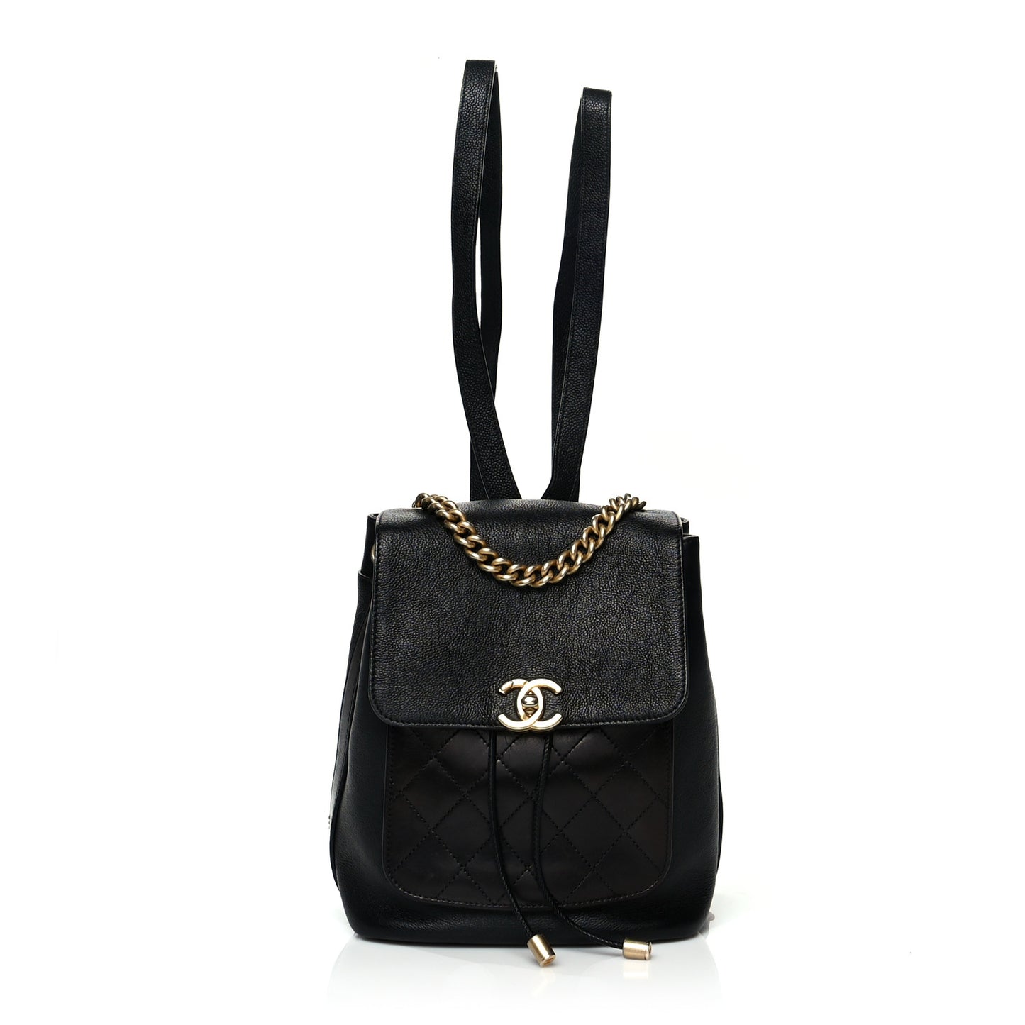 Caviar Quilted Backpack Black